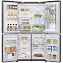 LG Side by Side Refrigerator InstaView Door-in-Door Black Stainless Steel Hygiene FRESH+ ThinQ 870 Litres GR-X39FMKHL